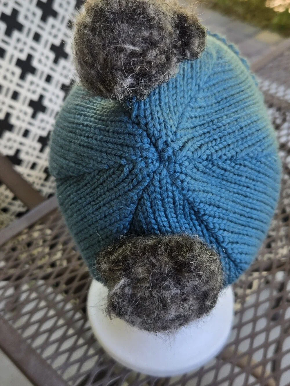 Columbia Kids Teal Knit Pom Beanie - Columbia - Picture 4 of 9